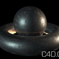 C4D材质：03 Ruggine