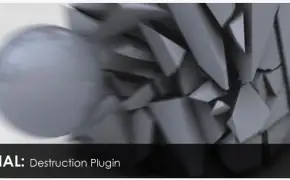 C4D破碎插件教程（含工程文件） C4D Destruction Plugin
