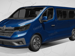雷诺大型MPV商务车2021款C4D汽车模型下载