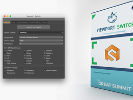 C4D图层模型显示设置管理插件 TGS ViewportSwitch v1.0 For Cinema 4D Win/Mac