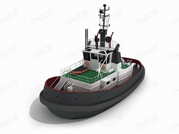 小型轮船C4D模型 Ship 3D model