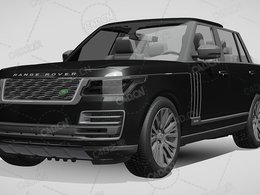 路虎揽胜敞篷越野车2018款C4D汽车模型下载