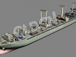 C4D远洋货船模型 Cargo ship 3d Model