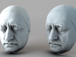 文学家 自然科学家约翰·沃尔夫冈·冯·歌德头像雕塑C4D模型