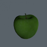 青苹果C4D模型 Green apple 3D model