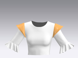 c4d模型女性衣服上衣Sleeves-22