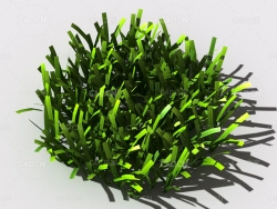 草坪草地绿草植物C4D模型 lawn-grass-g2