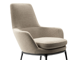 B&B意大利扶手椅CA77A3D模型素材下载Caratos Armchair CA77A by B&B Italia