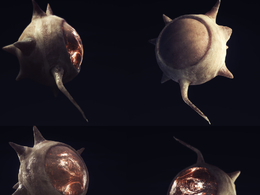 带刺的外星生物3D模型 Galaxy Hedgehog Lava