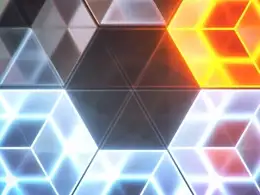 C4D使用OCTANE RENDER和X-Particles渲染透明的发光方格图形教程