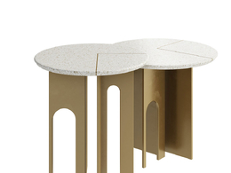 圆形拱形边桌边几3D模型素材下载Arche Round Side Table by Paolo Castelli