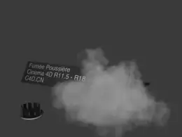C4D粒子发射器模拟烟和粉尘动画工程文件 Fumée/Poussière