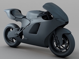 杜卡迪摩托车C4D模型 Ducati Desmosedici RR