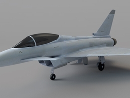 德国喷气式战斗机 EF-128战斗机C4D模型