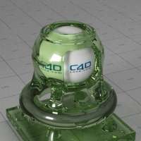 C4D VRAY材质：Vetro Verde