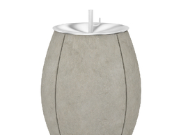 椭圆形落地洗手台