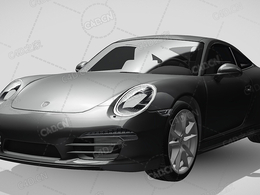 保时捷911-carerra-s-cabrio豪华汽车跑车超跑C4D汽车模型下载
