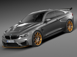 宝马汽车C4D模型 SQUIR – BMW M4 GTS 2016(C4D/FBX/OBJ/MAX)