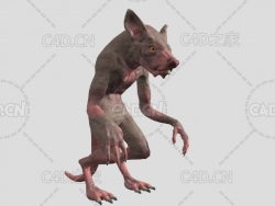 僵尸鼠角色模型Rat_LP