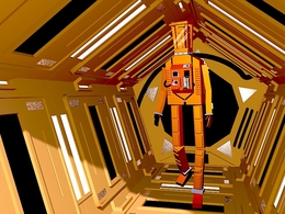 C4D太空舱的宇航员卡通模型工程 Space Suit