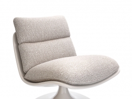 米诺特帕蒂灰色休闲扶手椅3D模型素材下载Pattie Lounge Armchair Grey by Minotti