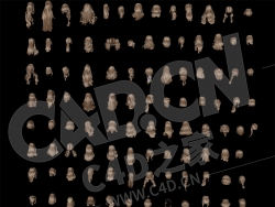 113个女性头发造型发型模型合集（第四套）Sexual hair styling