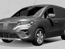 日产townstar封闭车厢面包车2022款C4D汽车模型下载