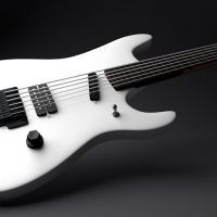 电吉它C4D模型 Electric Guitar 2
