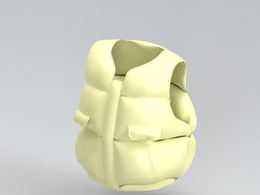 服饰模型：羽绒马甲背心