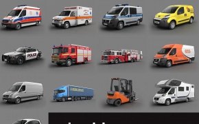 工具车3D模型合集 Evermotion Archmodels Vol.98