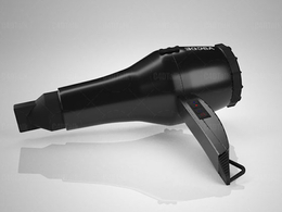 理发工具黑色吹风机模型hair drier