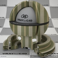 vray for c4d材质：lk_Misa Stripe Green