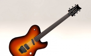 吉他C4D模型 Guitar 3D model