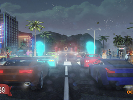 71套C4D赛car竞速类游戏《大洋城赛car》Ocean City Racing角色动画模型合集