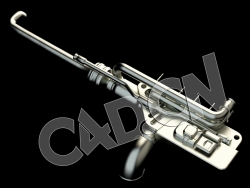 C4D科幻飞行器机械零件管道模型 Spaceship Kit Mechanical parts-05