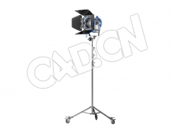 C4D电影紧凑型钨丝灯模型 Arri Tungsten Junior 650 Plus