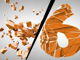C4D文字破碎动画工程 Fracture Explosion