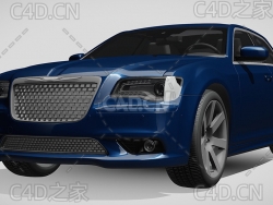 克莱斯勒300-srt8豪华汽车轿车2012款C4D汽车模型下载