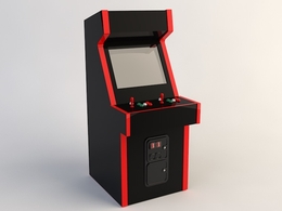 街机C4D模型 arcade cab