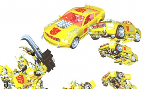 Maya变形金刚绑定模型 Transformers Robot