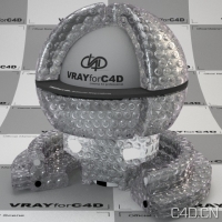 vray for c4d材质：Air cushion membran clear 001