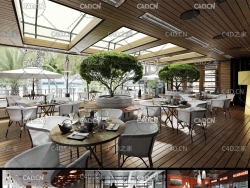 10组餐厅室内场景3D模型 Evermotion - Archinteriors vol 52(MAX模型)