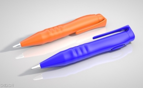 卡通圆珠笔C4D模型 Ball point pen 3D model