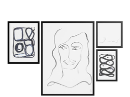 艺术线条墙面装饰墙面装饰3D模型素材下载Art Lines Artwork Wall Decor by BoConcept