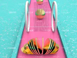 C4D循环切片动画工程文件 Slice Loop Animation