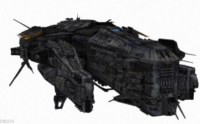 SciFi Pack 科幻飞船C4D模型（含高分辨率贴图）Science fiction spaceship 3D model