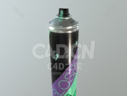 C4D喷漆罐模型sprayCan