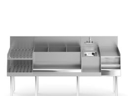 酒吧调酒操作柜子C4D模型