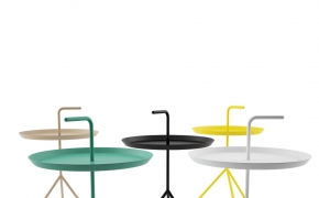 丹麦涂漆钢质边桌,茶几C4D模型 DLM Table by Hay