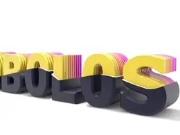 C4D多层文字分割动画工程 Multicolor Template
